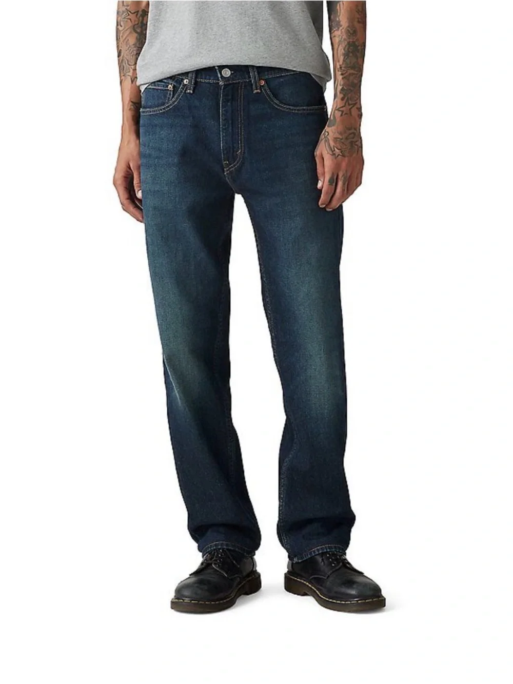 Levi’s 505 Regular Fit Straight Leg Dark Wash Jeans Men’s Size 30x30